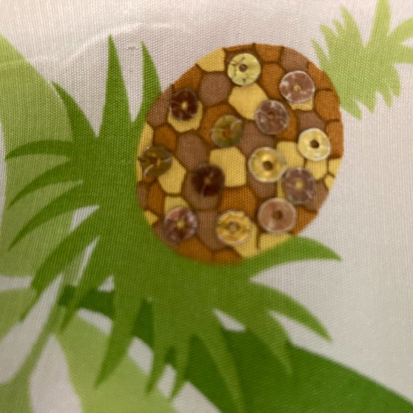 Silk tropical capri pants - size 4 - Picture 4 of 8